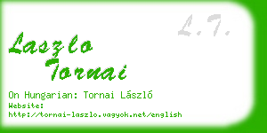 laszlo tornai business card